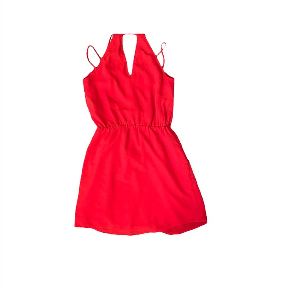 00P Banana Republic Elegant Red Sleeveless Dress - Picture 4 of 4